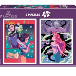 EDUCA Puzzles De 100 A 500 Piezas|Puzzles Y Construcciones|Disney Villanas Puzzle 2x500 Piezas