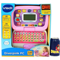 VTECH Diverpink PC Ordenador Educativo- Primera Infancia Y Preescolar|Electrónicos