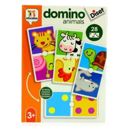 DISET Dominó de Animales y Puntos- Juegos Y Juguetes Educativos
