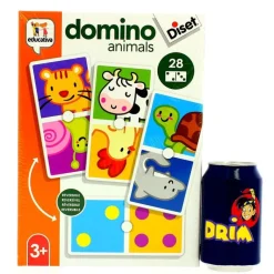 DISET Dominó de Animales y Puntos- Juegos Y Juguetes Educativos