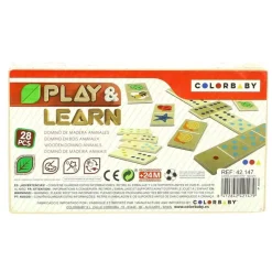 COLOR BABY Juegos De Madera|Juegos De Mesa|Domino Animales Madera