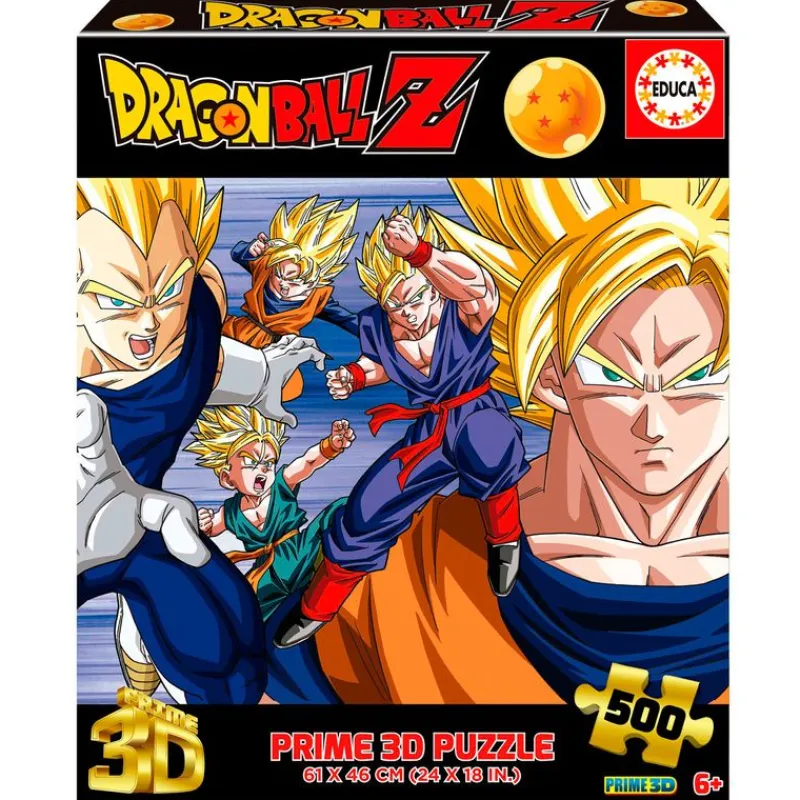 EDUCA Puzzles De 100 A 500 Piezas|Puzzles Y Construcciones|Dragon Ball Puzzle Lenticular 500 Piezas