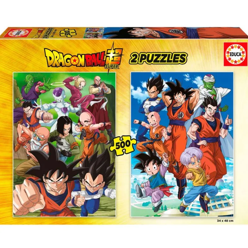 EDUCA Puzzles De 100 A 500 Piezas|Puzzles Y Construcciones|Dragon Ball Puzzle 2x500 Piezas