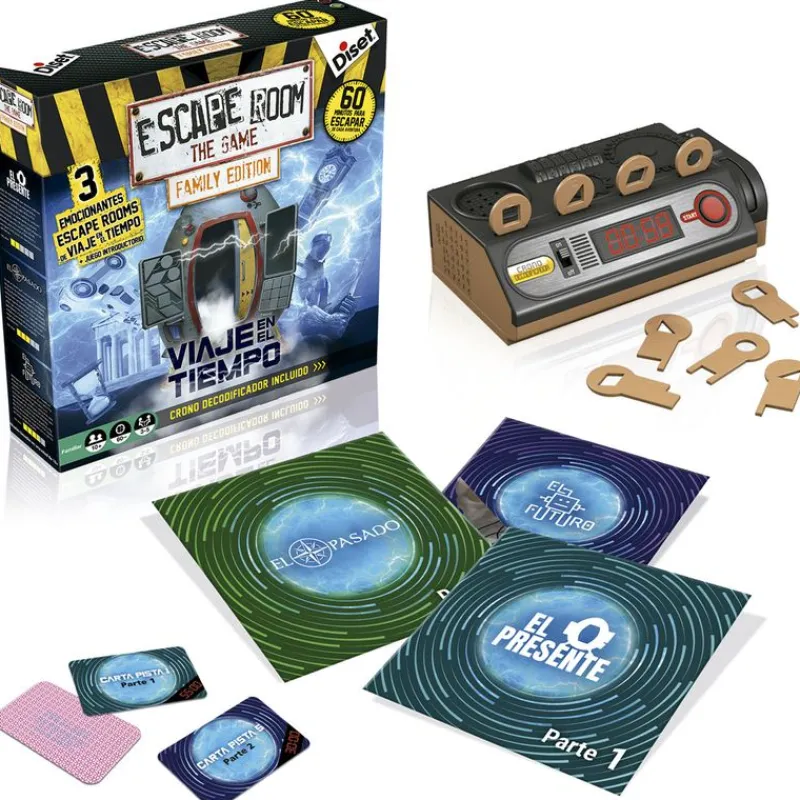 DISET Escape Room Edición Viaje en el Tiempo Familia- Amigos Y Familia|Juegos De Mesa