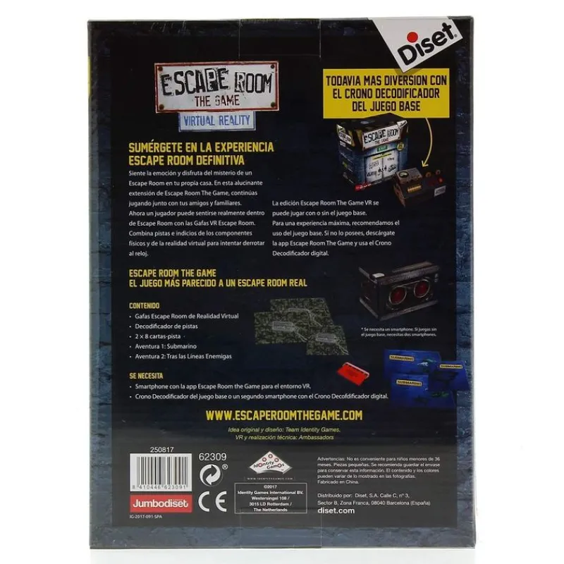 DISET Escape Room Realidad Virtual- Juegos De Mesa