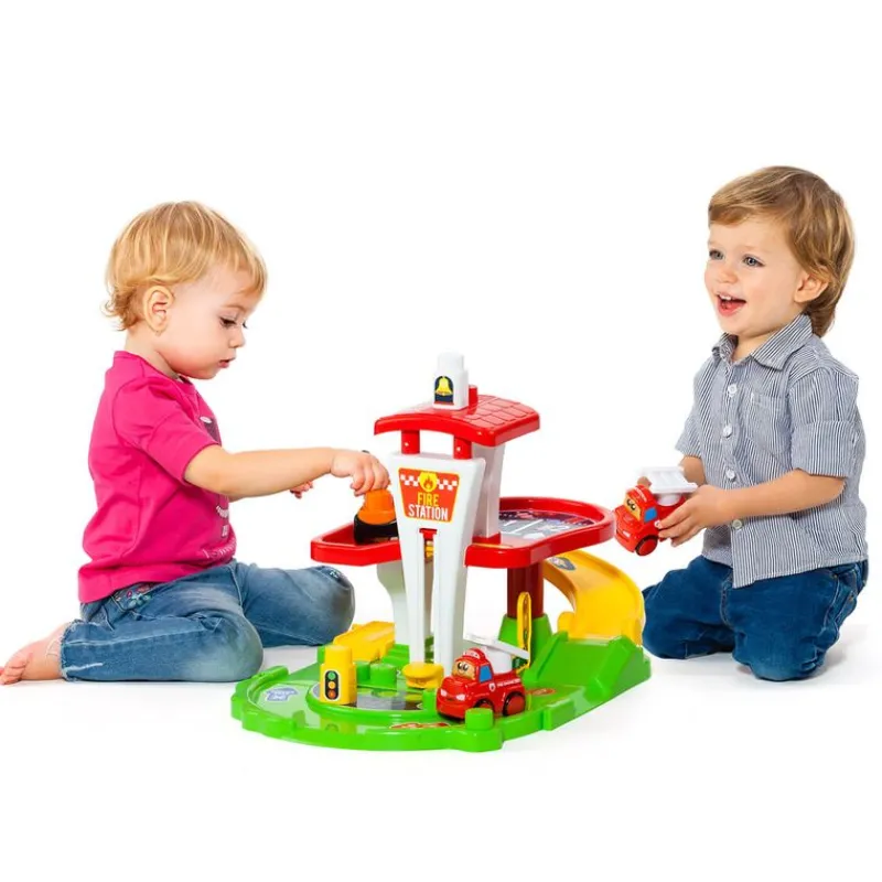 MOLTO Estación de Bomberos con Coche- Primera Infancia Y Preescolar