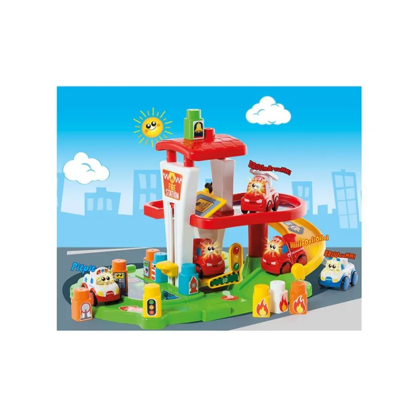 MOLTO Estación de Bomberos con Coche- Primera Infancia Y Preescolar