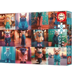 EDUCA Fashion Animales Puzzle 200 Piezas- Puzzles Y Construcciones