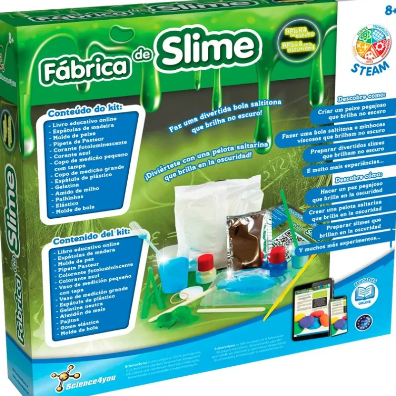 SCIENCE 4 YOU Fábrica Slime Brilla en la Oscuridad- Manualidades