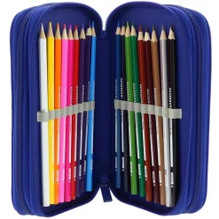 SAFTA F.C. Barcelona Estuche Triple Completo- Escolar