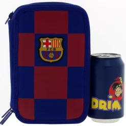 SAFTA F.C. Barcelona Estuche Triple Completo- Escolar