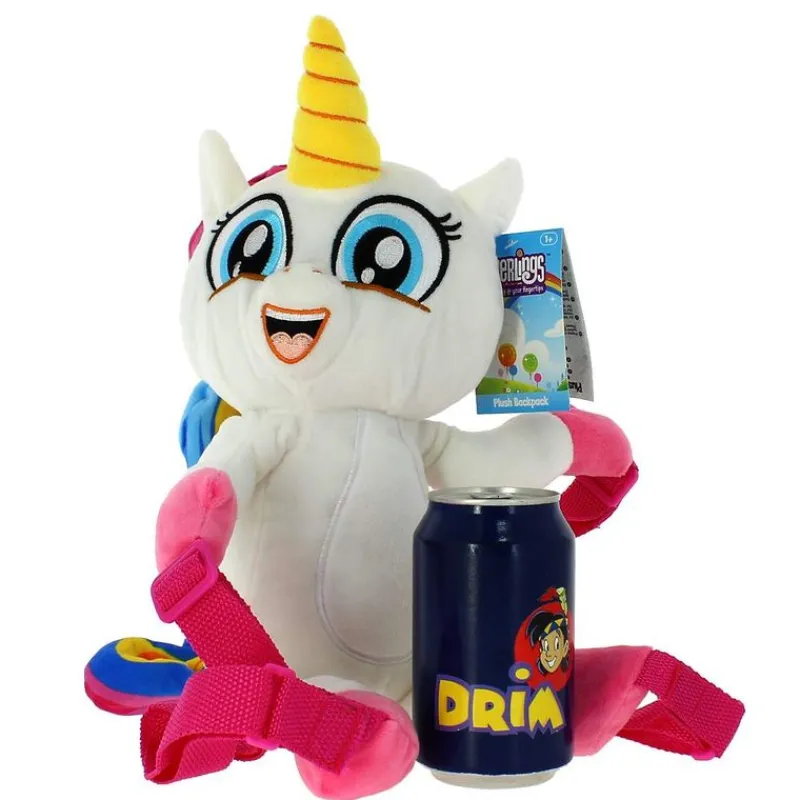 SELECCION DRIM Escolar|Fingerlings Mochila Unicornio de Peluche