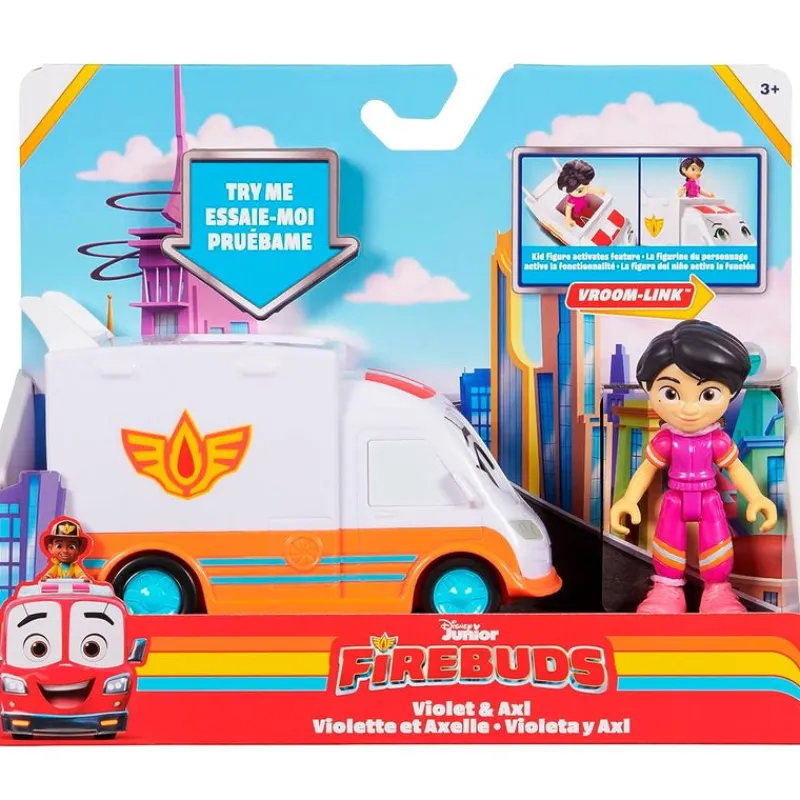 SPIN MASTER Figuras Y Figuras De Acción|Firebuds Pack Violet & Axl
