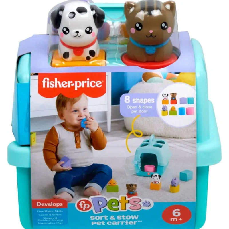 FISHER PRICE Primera Infancia Y Preescolar|Fp Pets Transportín Clasifica y Guarda