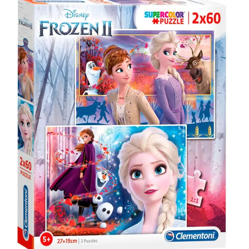 CLEMENTONI Frozen 2 Puzzle 2x60 Piezas- Puzzles Y Construcciones