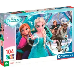 CLEMENTONI Puzzles Y Construcciones|Frozen Puzzle 104 Piezas