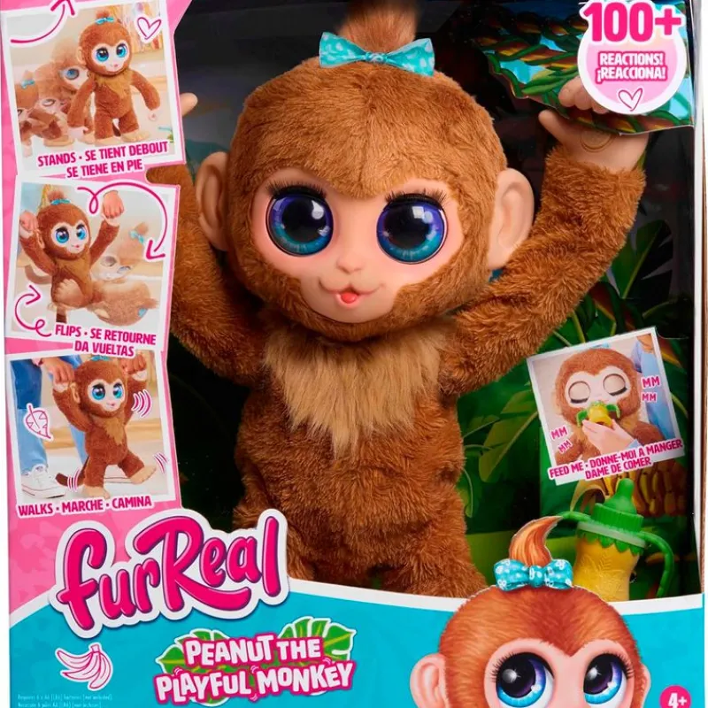 JUST PLAY Electrónicos|Furreal Friends Peanut Monita Interactiva