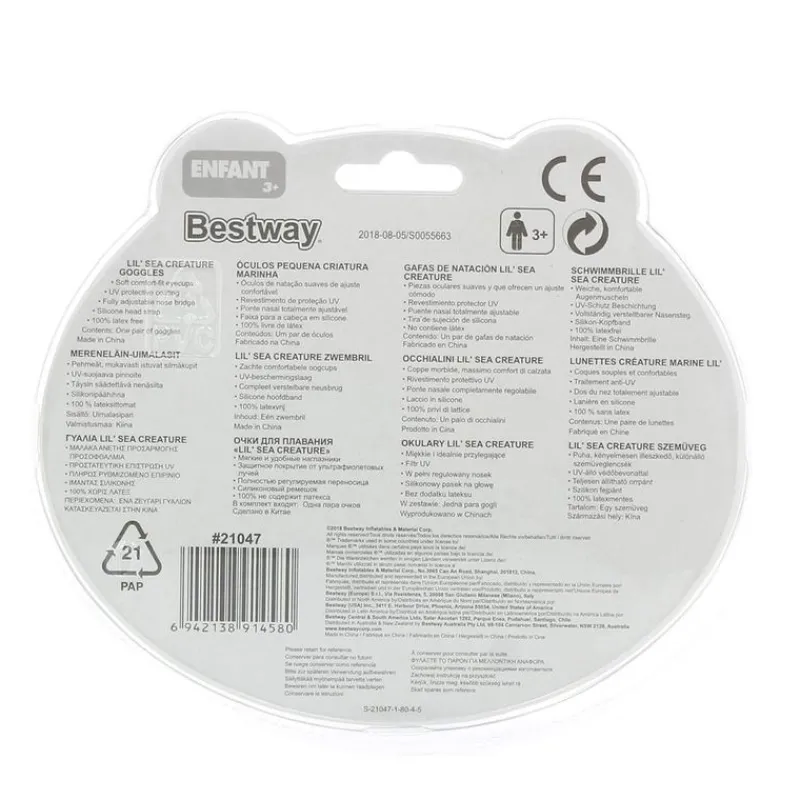 BESTWAY Aire Libre|Gafas de Piscina Rana