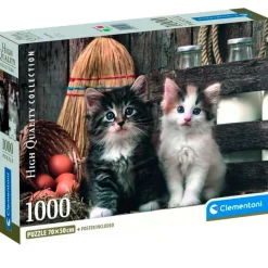 CLEMENTONI Puzzles Y Construcciones|Gatitos Puzzle 1000 Piezas