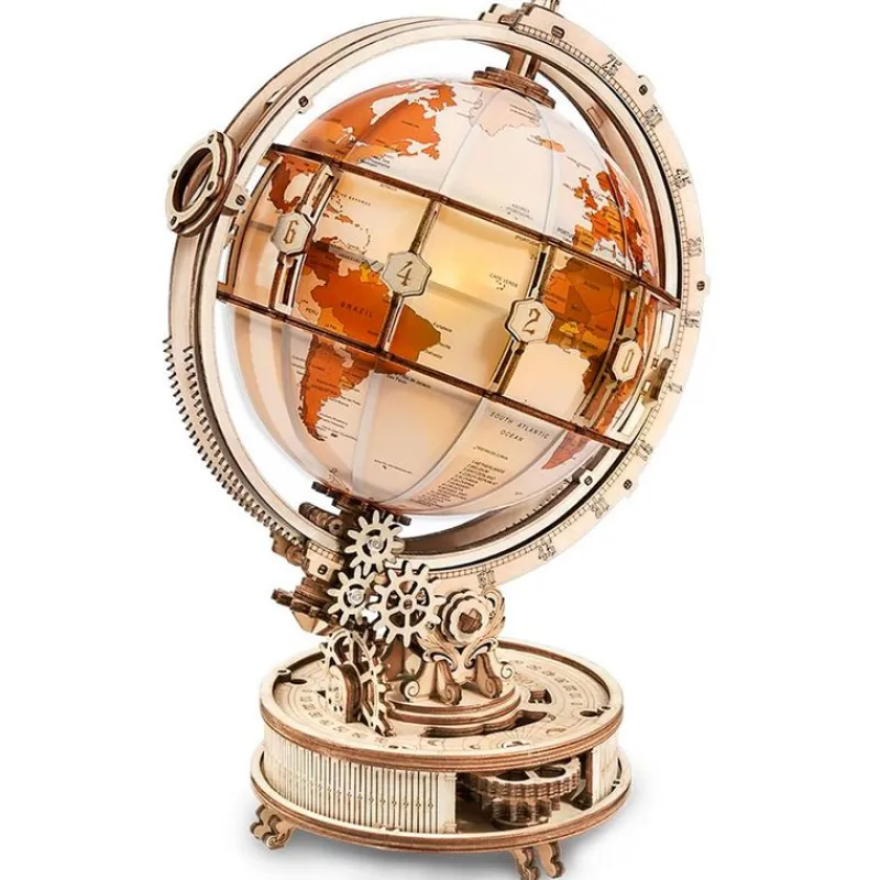 MADNESS TOYS Globo Luminoso Maqueta Madera- Puzzles Y Construcciones|Juegos De Madera