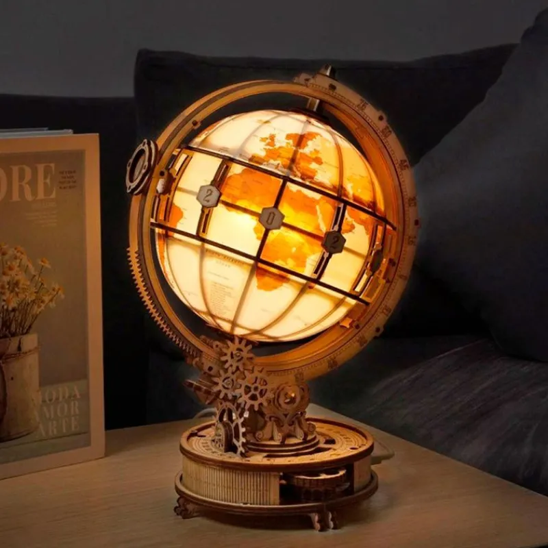 MADNESS TOYS Globo Luminoso Maqueta Madera- Puzzles Y Construcciones|Juegos De Madera