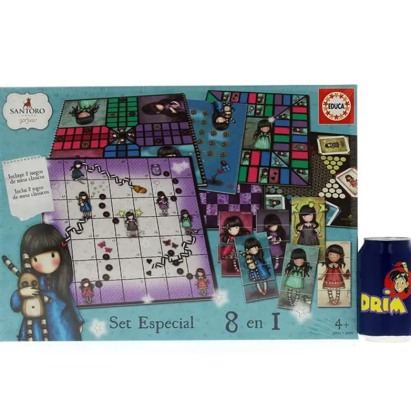 EDUCA Gorjuss Set 8 Juegos en 1- Juegos De Mesa