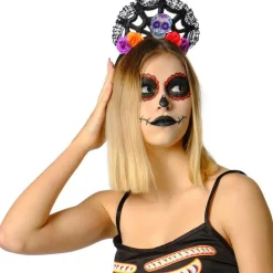 RUBIE'S Halloween Diadema Katrina con Flores- Halloween