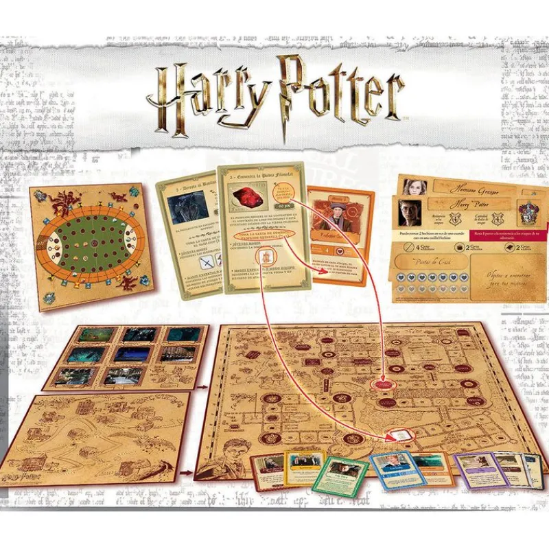 EDUCA Harry Potter Juego un Año en Hogwarts- Juegos De Mesa