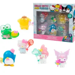 FAMOSA Hello Kitty & Friends Pack 6 Figuras- Sanrio Colección|Figuras Y Figuras De Acción