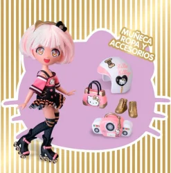 FAMOSA Sanrio Colección|Muñecas|Hello Kitty Muñeca Golden Diva Roller