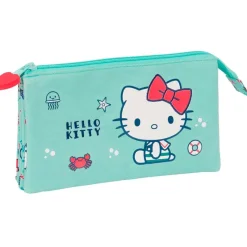 SAFTA Hello Kitty Portatodo Triple Sea Lovers- Escolar