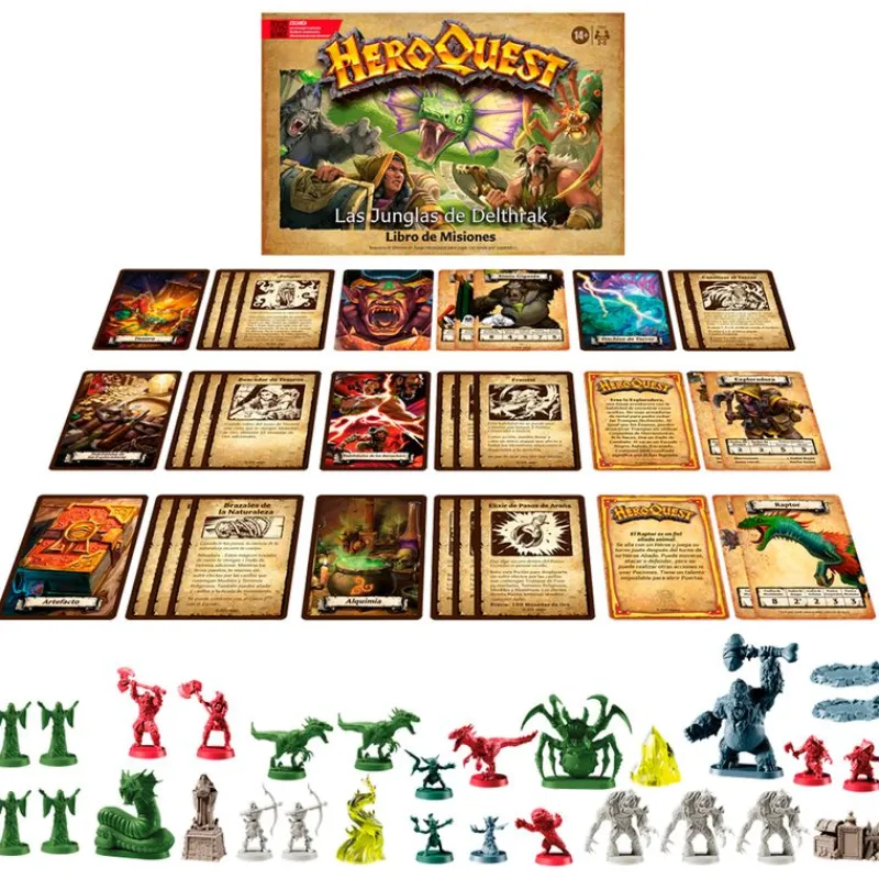 HASBRO Juegos De Mesa|Amigos Y Familia|HeroQuest Expansión Las Junglas de Delthrak