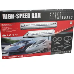 DRIM DISCOUNT Vehículos, Trenes Y Parkings|High-Speed Rail Tren con Vías Luz y Sonido