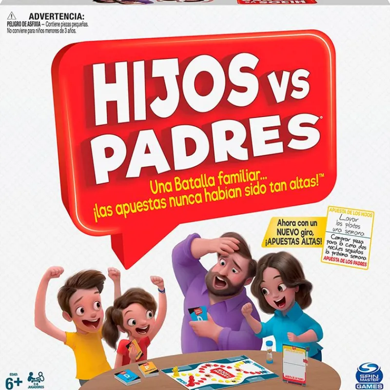 SPIN MASTER Juegos De Mesa|Hijos contra Padres Juego de Mesa