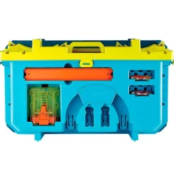 MATTEL Hot Wheels Caja de Pistas con Lanzador- Vehículos, Trenes Y Parkings