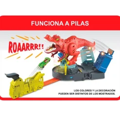 MATTEL Vehículos, Trenes Y Parkings|Hot Wheels City Alboroto del Dinosaurio T-Rex