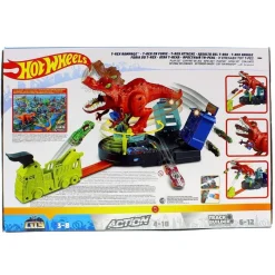 MATTEL Vehículos, Trenes Y Parkings|Hot Wheels City Alboroto del Dinosaurio T-Rex