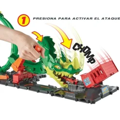 MATTEL Hot Wheels City Pista Épica Dragón- Vehículos, Trenes Y Parkings