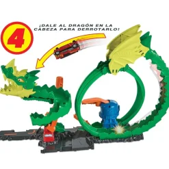 MATTEL Hot Wheels City Pista Épica Dragón- Vehículos, Trenes Y Parkings