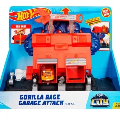 MATTEL Vehículos, Trenes Y Parkings|Hot Wheels City Taller Furia del Gorila