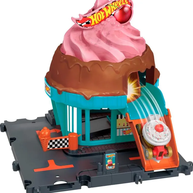 MATTEL Hot Wheels Heladería en la Ciudad- Vehículos, Trenes Y Parkings