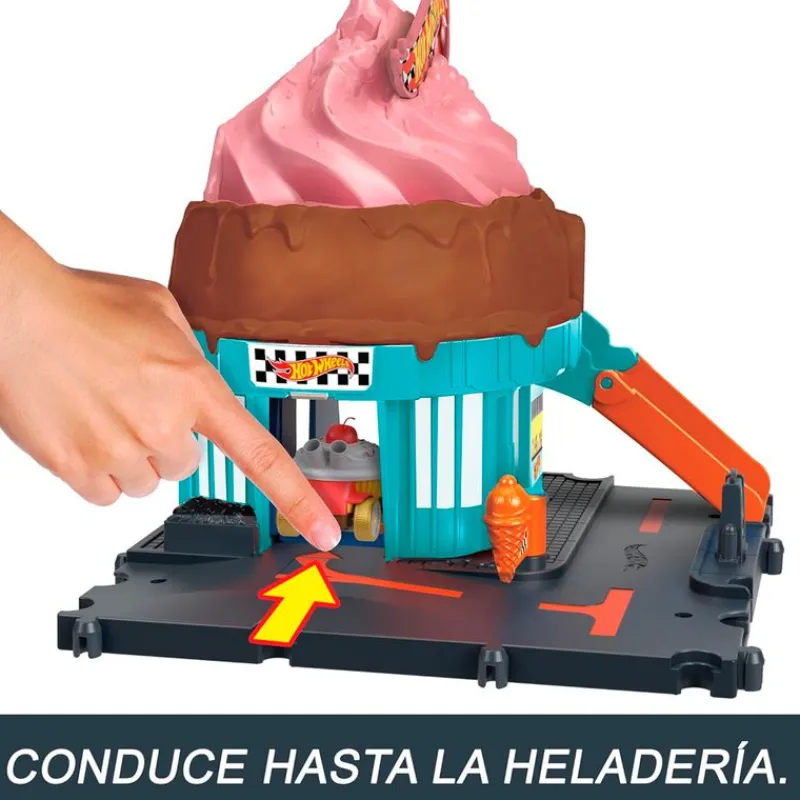 MATTEL Hot Wheels Heladería en la Ciudad- Vehículos, Trenes Y Parkings