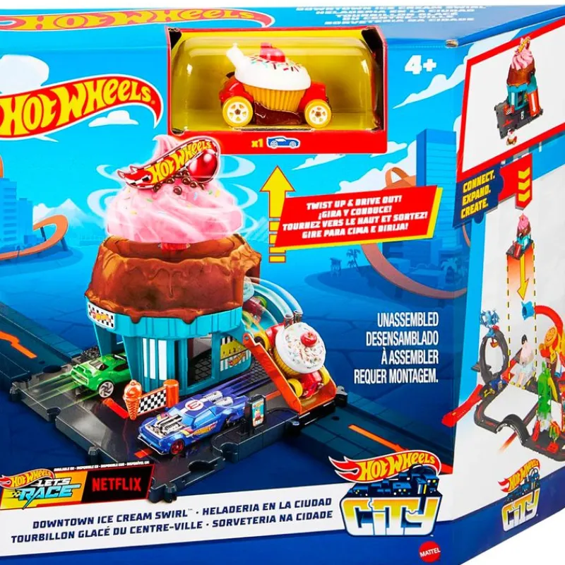 MATTEL Hot Wheels Heladería en la Ciudad- Vehículos, Trenes Y Parkings