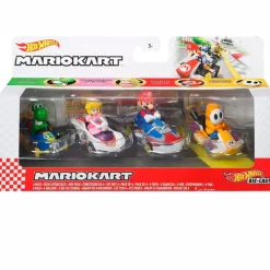 MATTEL Vehículos, Trenes Y Parkings|Hot Wheels Mario Kart Pack 4 Coches