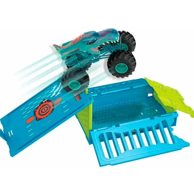 MATTEL Hot Wheels Monster Truck Mega Wrex Gigante Jaula- Vehículos, Trenes Y Parkings