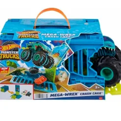 MATTEL Hot Wheels Monster Truck Mega Wrex Gigante Jaula- Vehículos, Trenes Y Parkings