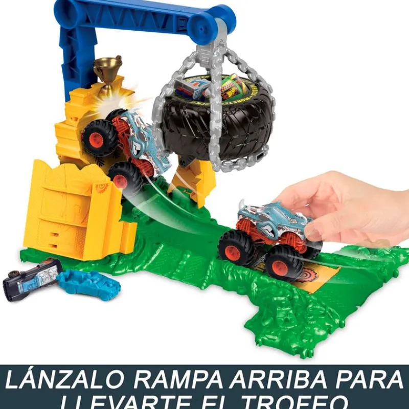 MATTEL Vehículos, Trenes Y Parkings|Hot Wheels Monster Truck Smasher Rhinomite