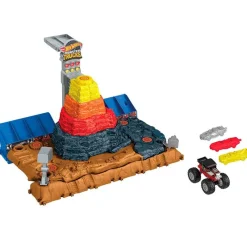 MATTEL Hot Wheels Monster Truck Pista Central- Vehículos, Trenes Y Parkings