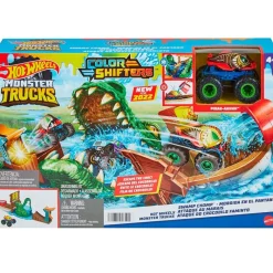 MATTEL Hot Wheels Monster Trucks Mordida en el Pantano- Vehículos, Trenes Y Parkings