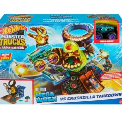 MATTEL Vehículos, Trenes Y Parkings|Hot Wheels Monster Trucks Arena Smashers Mega Wrex Vs Crushzilla Takedown